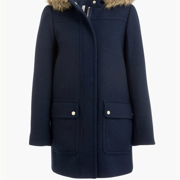 J Crew Mercantile Vail Parka - Navy - Size 4 - Picture 1 of 6